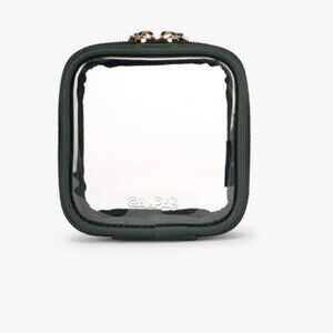 CALPAK Tiny Clear Cosmetics Case in Emerald- Mini Size